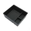 For MG HS EHS EV 2018-2024 Center Console Armrest Organizer Tray Durable ABS Black Storage Box With Divider Car Accessories