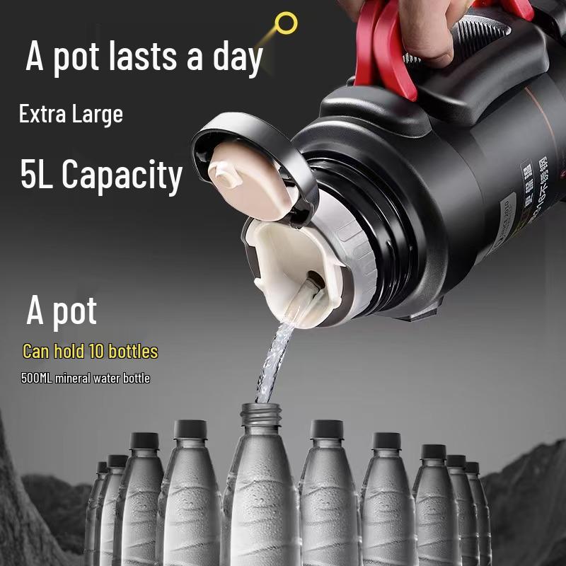 316 Large Capacity Outdoor Stainless Steel Insulated Sports Teapot and Water Cup