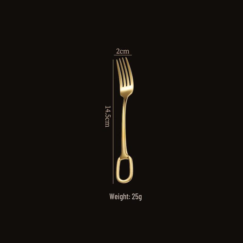 Abay 304 Stainless Steel Gold Tea Forks
