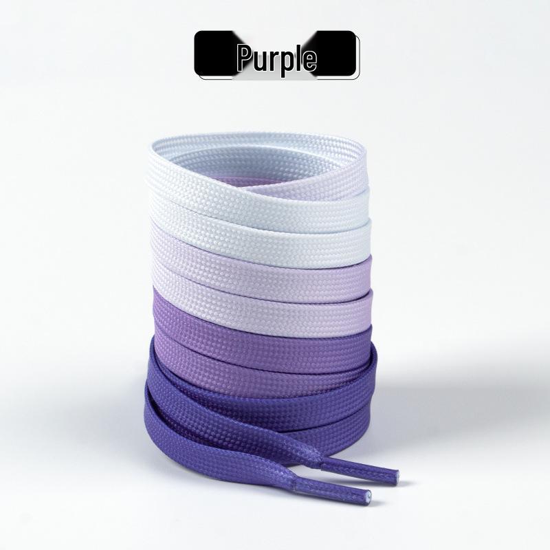 Colorful Gradient Shoelaces for Air Force 1, Skate, and White Casual Shoes (1 Pair)
