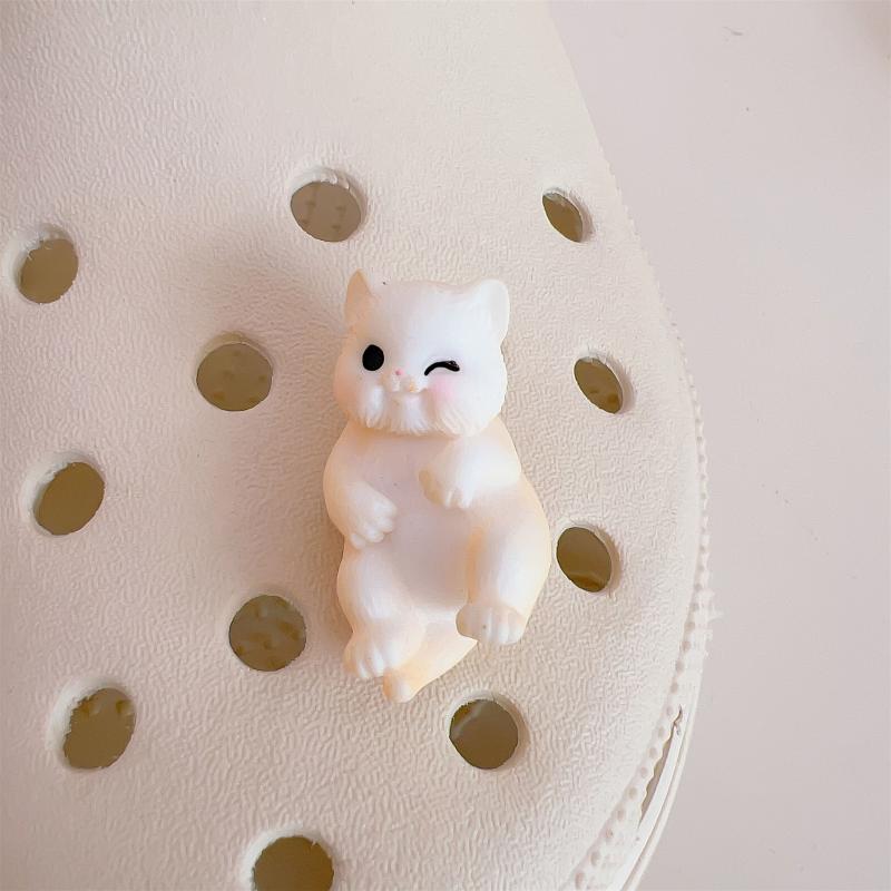 

1 шт. 3D милая собачка, украшение для обуви, DIY шармы для обуви с отверстиями, аксессуары для обуви для клогов, сандалий, идеально для праздничных рождественских подарков