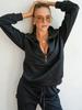 European & American Casual Women's Long-Sleeved Half-Zip Top with Tie-Up Pants Set