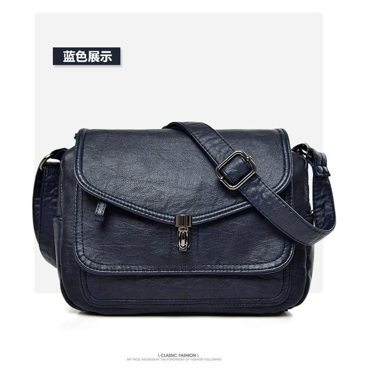 New Temperament Soft Leather Trendy Retro Crossbody Fashionable Western-style Mother Bag