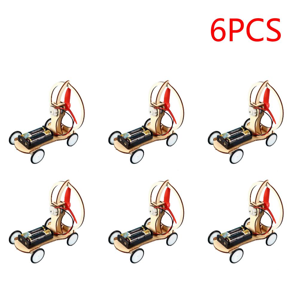 Kids DIY Electric Wind Car Model Students Physical Experiments Technology Toys DIY Electric Wind Car Toys