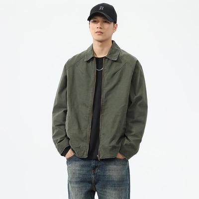 2024 Autumn Washed Lapel Vintage Mountain-Style Outdoor Jacket