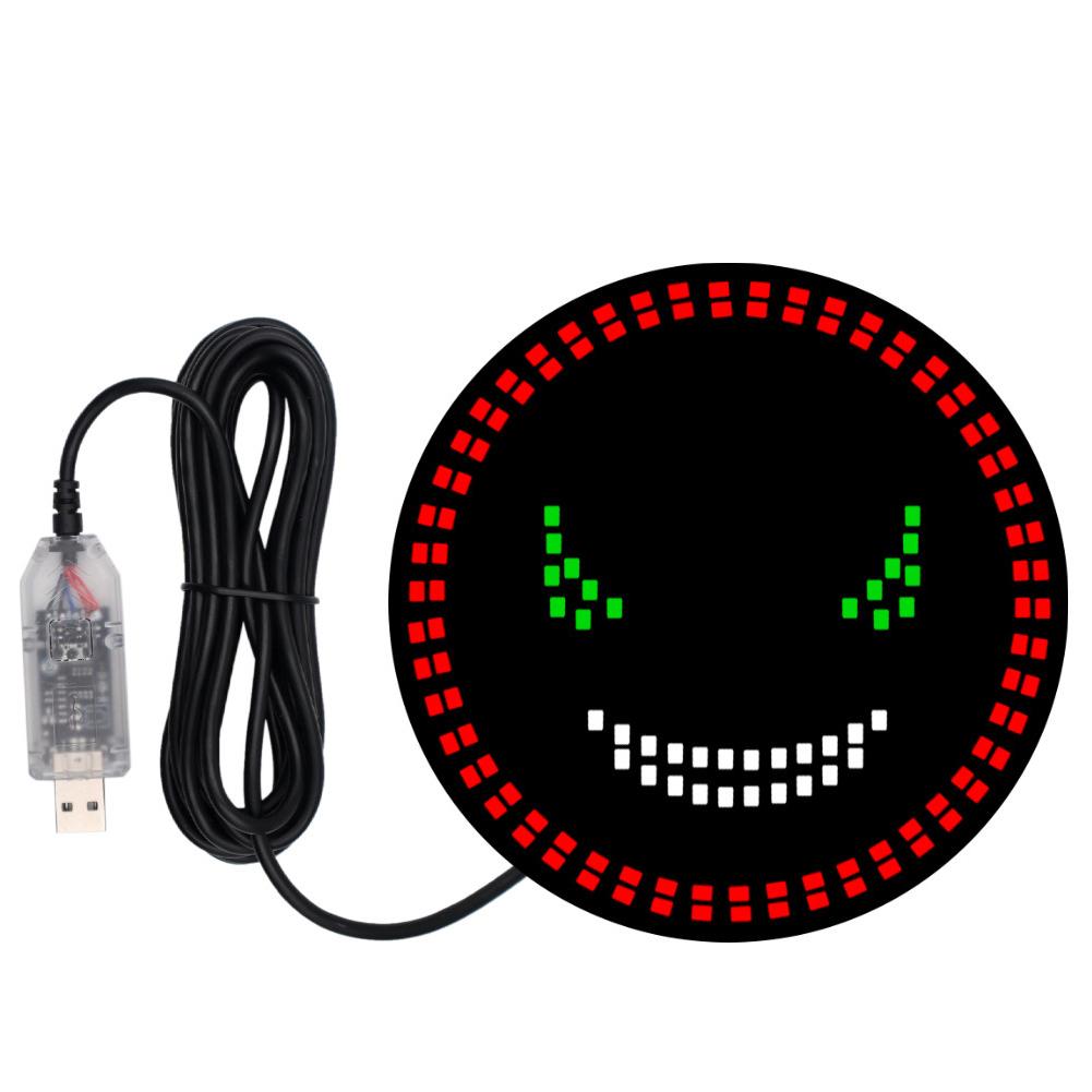 Car Devil's Eye LED Decorative Light Strips Rear Window Warning Light Devil Eye Atmosphere Lamps Car Decoration Accessories