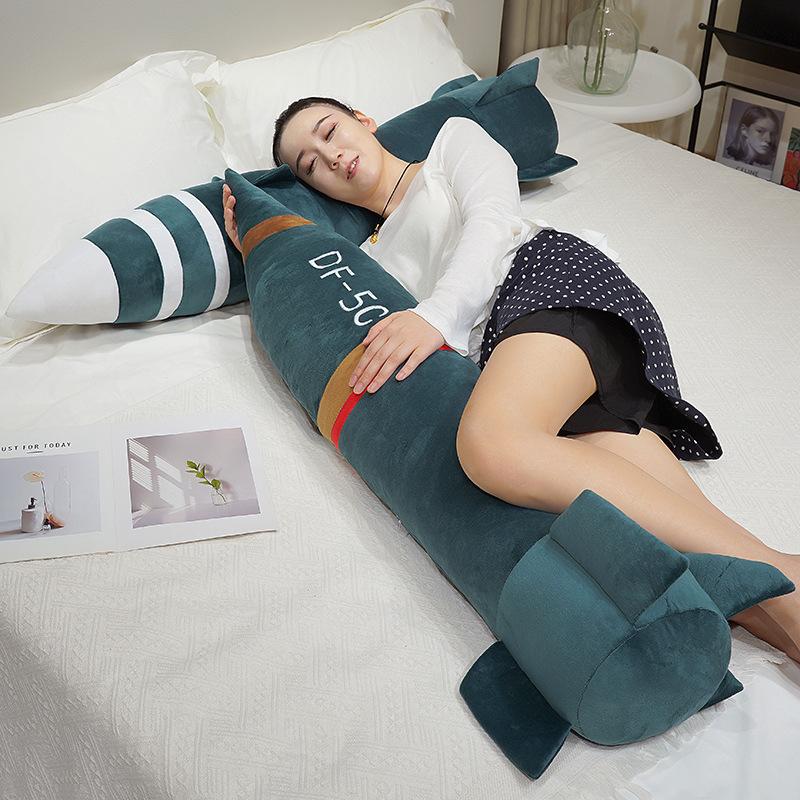 Simulation Dongfeng 5C Missile Rocket Plush Pillow Df-61 Shock Pillow Plush Toy Girlfriend