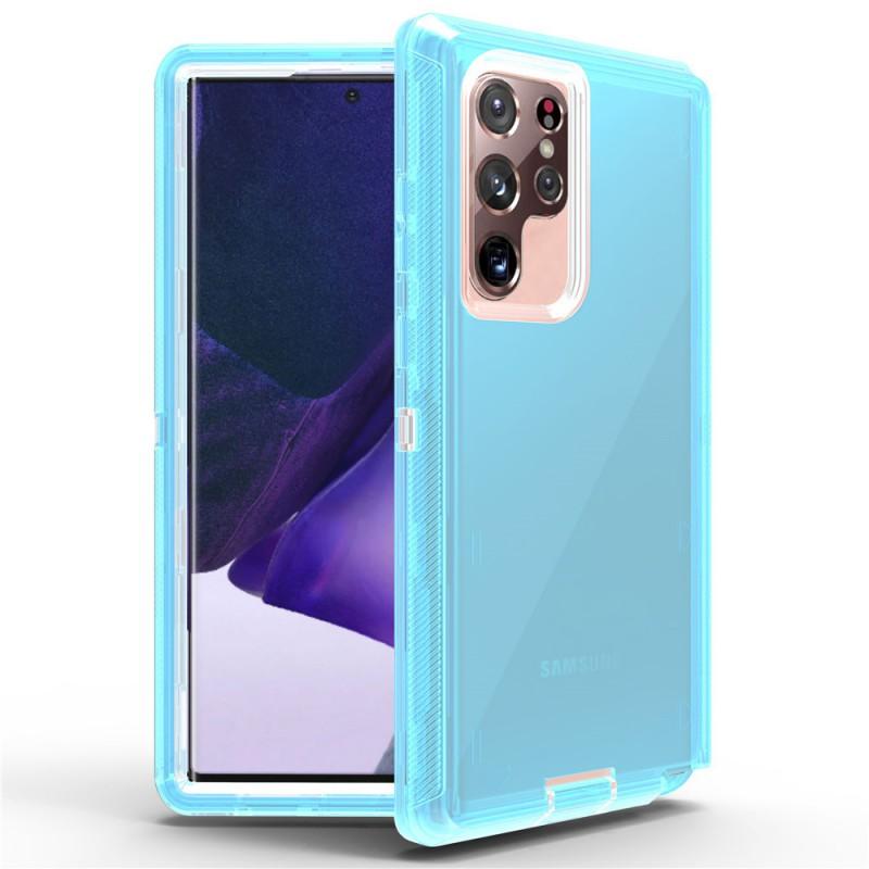 Transparent Shockproof Silicone Case With Air Cushion Galaxy S24 Ultra S23 S20 Note20 S9