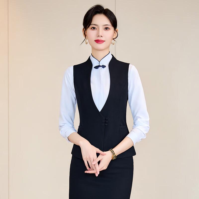 

Женский профессиональный рабочий костюм в китайском стиле 3XL