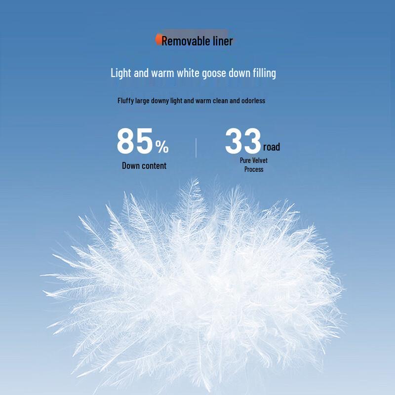 Antonio Men's High-End 85% Goose Down Wool Blend Mid-Length Winter Coat