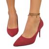 Large Size High Heels Women's Spring and Autumn New Pointed Stiletto Foot Cover Fashion Women's Single Shoes Size 42