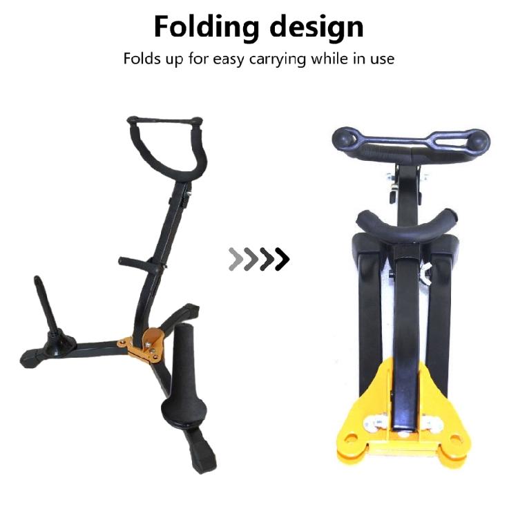 Saxophonständer Faltbar Verstellbar Saxophon Alt- & Tenorständer Dreieckige Basis Saxophonhalter Ständer Einfach zu Benutzen