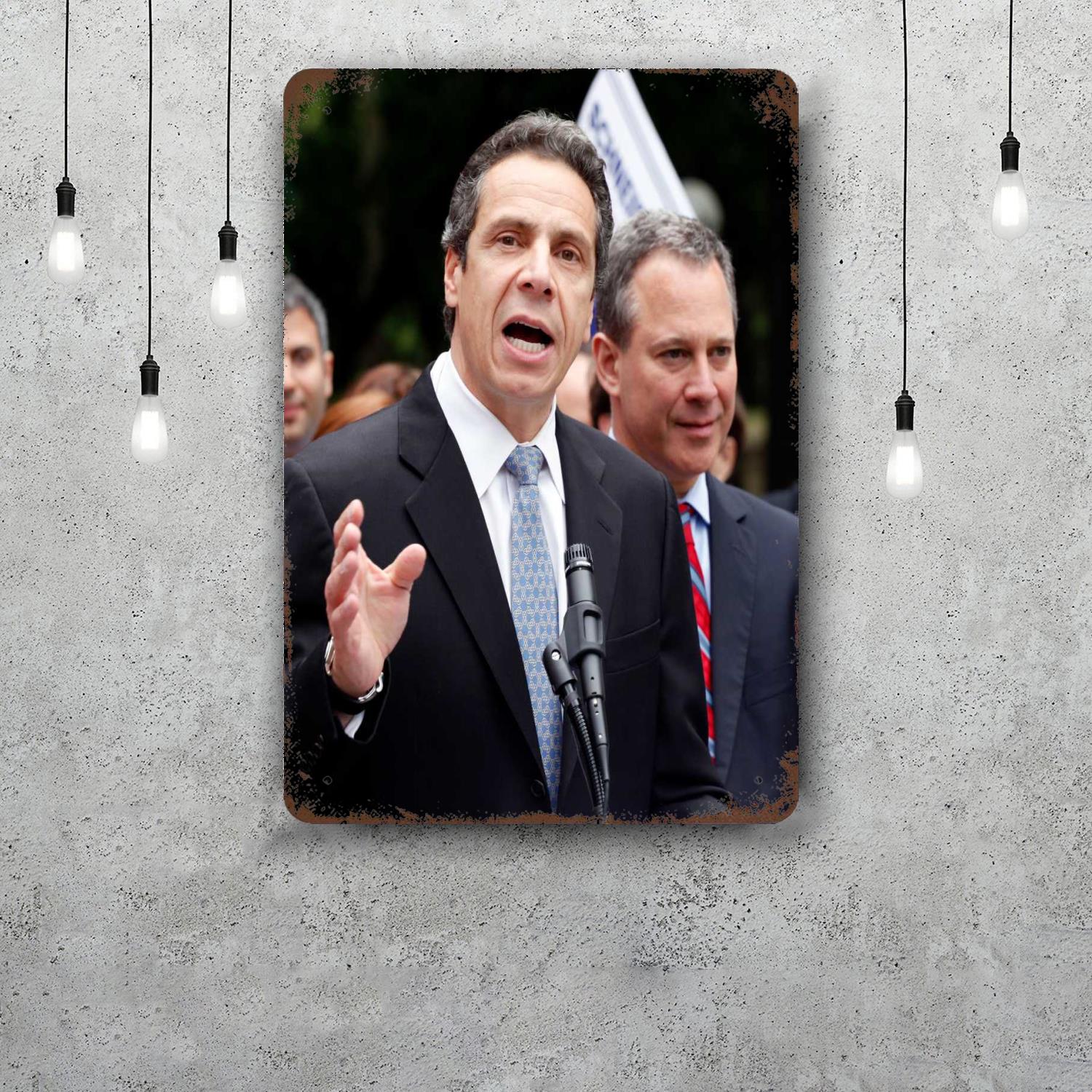 

andrew cuomo Funny Bar Metal Sign Retro Plaque Vintage Sign Alcohol Drinker Pub Club Man Cave Kitchen Wall Decoration 20x30cm（7.8x11.8inch）