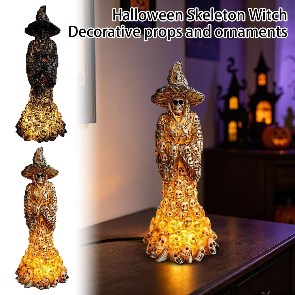 Halloween Skeleton Witch Decoration Prop for Party Decor