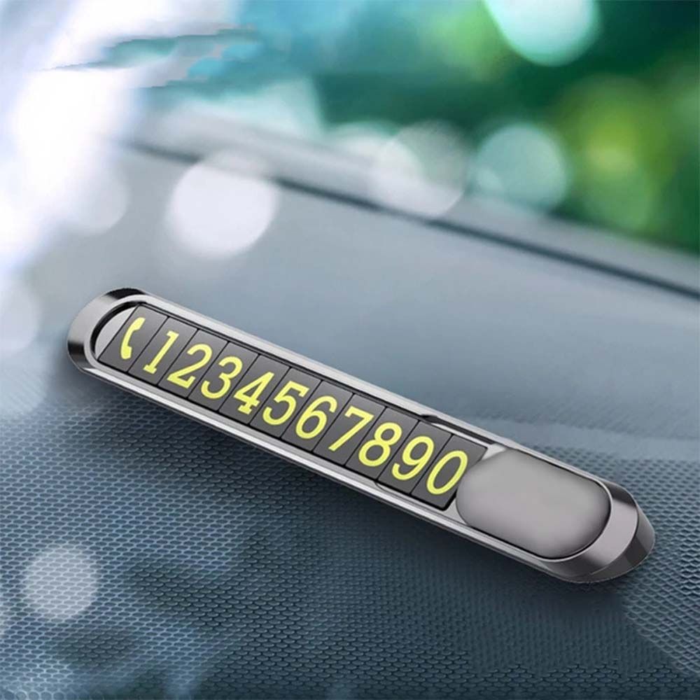 Telephone Number Card Luminous Phone Number Plate Temporary Parking Card Car Park Supplies