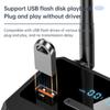 Wireless Bluetoothcompatible Receiver USB U Disk Play Adapter with R/L 2 RCA/3.5MM AUX/Optical Fiber Jackfor Car Speaker