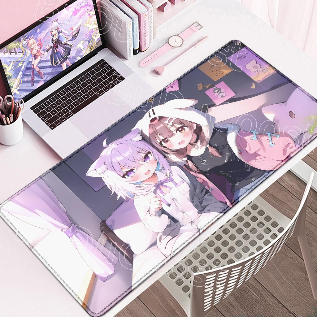 New Kawaii Cute Inugami Korone Mouse Pad Gamer Accessories Keyboard Desk Mat Non-Slip Laptop Large Anime Hololive Girl Mouse Pad