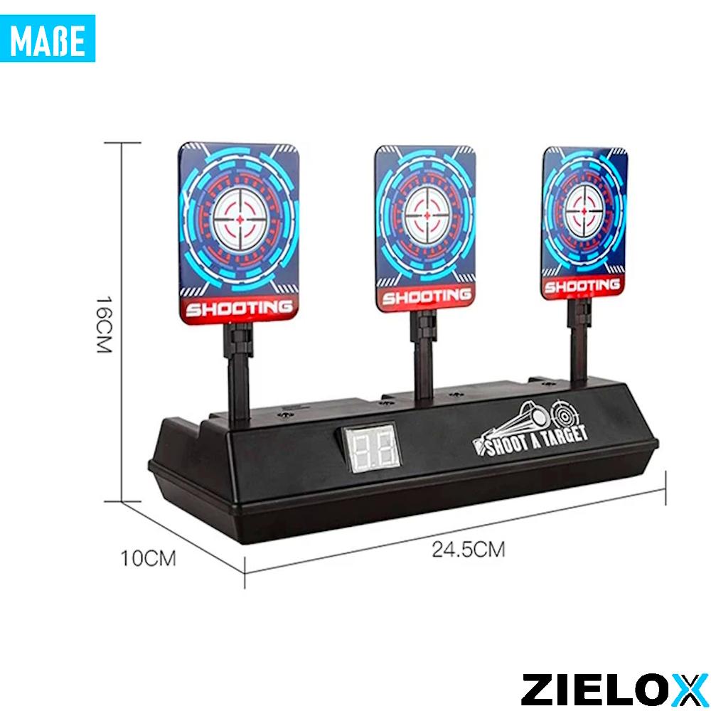 ZIELOX Elektronische Zielscheibe Schießscheibe Schießspiel Digital Nerf Softair