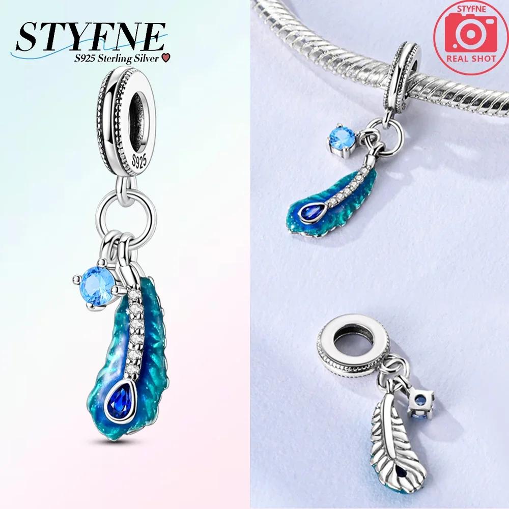 Copper Original Colored Feathered Wings Pink Angelic Endless Beads Fit Bracelet Women Diy Fine Beautiful Gift Accessory