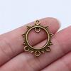 Accessoires Pièces Connecteur Boucle d'Oreille Rond Multi-Trous Fournitures de Bijoux de Mariage ZA044