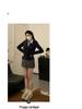 Korean Embroidered Striped Blue Shirt for Women - Spring/Autumn 2026 New Design