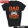 Dad By Day Gamer By Night Gaming Father Unisex Shirt Gift Cool Y2K Trendy Graphic Tshirts Kids Classic Minimalist Cool TShirt