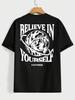 Summer Mens Fashionable Outdoor Streetwear Urban Trend Mens Tshirt of Highquality Pure Cotton Short Sleeves