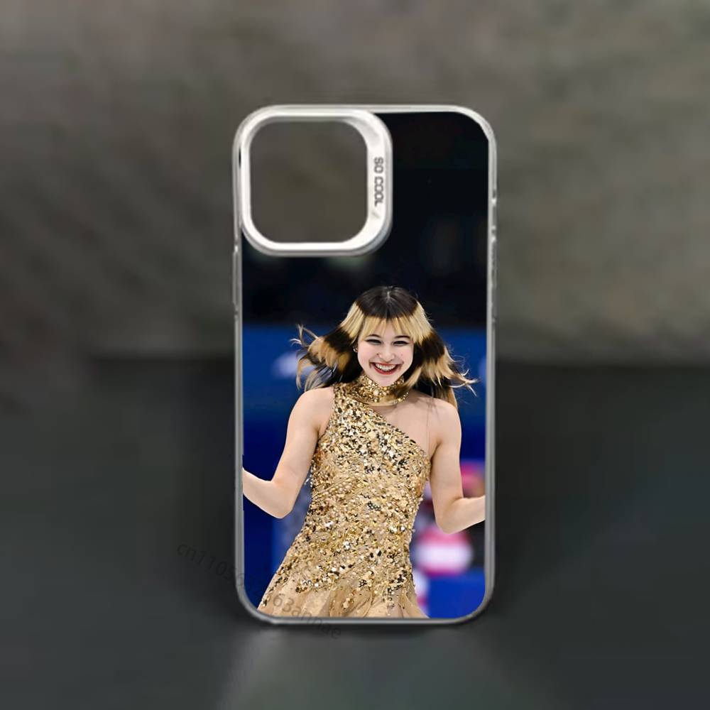 A-Alysa Liu Gold 2026 Skating phone Case for iPhone 17 11 12 Pro Max Plus Mini Air SE  16e 14 15 16 13 Soft Shell