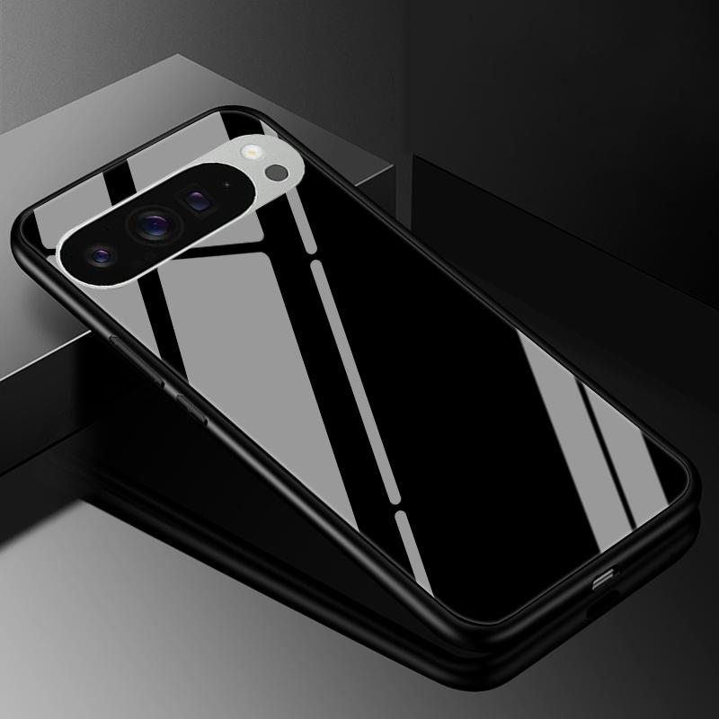 Tempered Glass Phone Case For Google Pixel 9 Pro XL 9A 9 8A 8 Pro 7 Pro 7A Luxury Hard Back Bumper Cover Pixel8 7Pro 9pro Capa