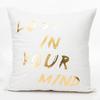 Short Plush Hot Stamping Home Pillow Cover Sofa Bedroom Cushion Cover Super Soft Pillow Cushion