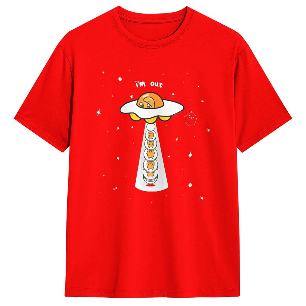 Gudetama Zamyšlené Tričko Pár Vtipná Bavlněná Trička Léto Kulatý Výstřih Hipsterská Trička Vlastní DIY Nadměrné Oblečení