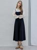 AVANT-G Wave Sleeve Round T-Shirt - Ivory