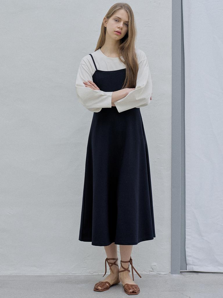 AVANT-G Wave Sleeve Round T-Shirt - Ivory