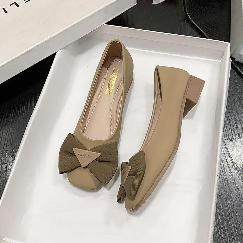 Woman Flats With Bow Lastest Korean Style Shoes for Women Beau Today Wholesale Quick Delivery Chic Point Summer Spring