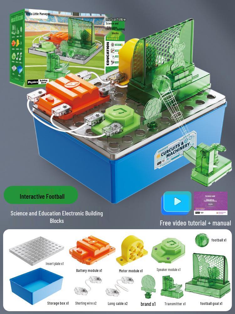Kids' Science and Education Electronic Building Blocks Circuit Experiment Toy Set - Educational Physics Gift for Students