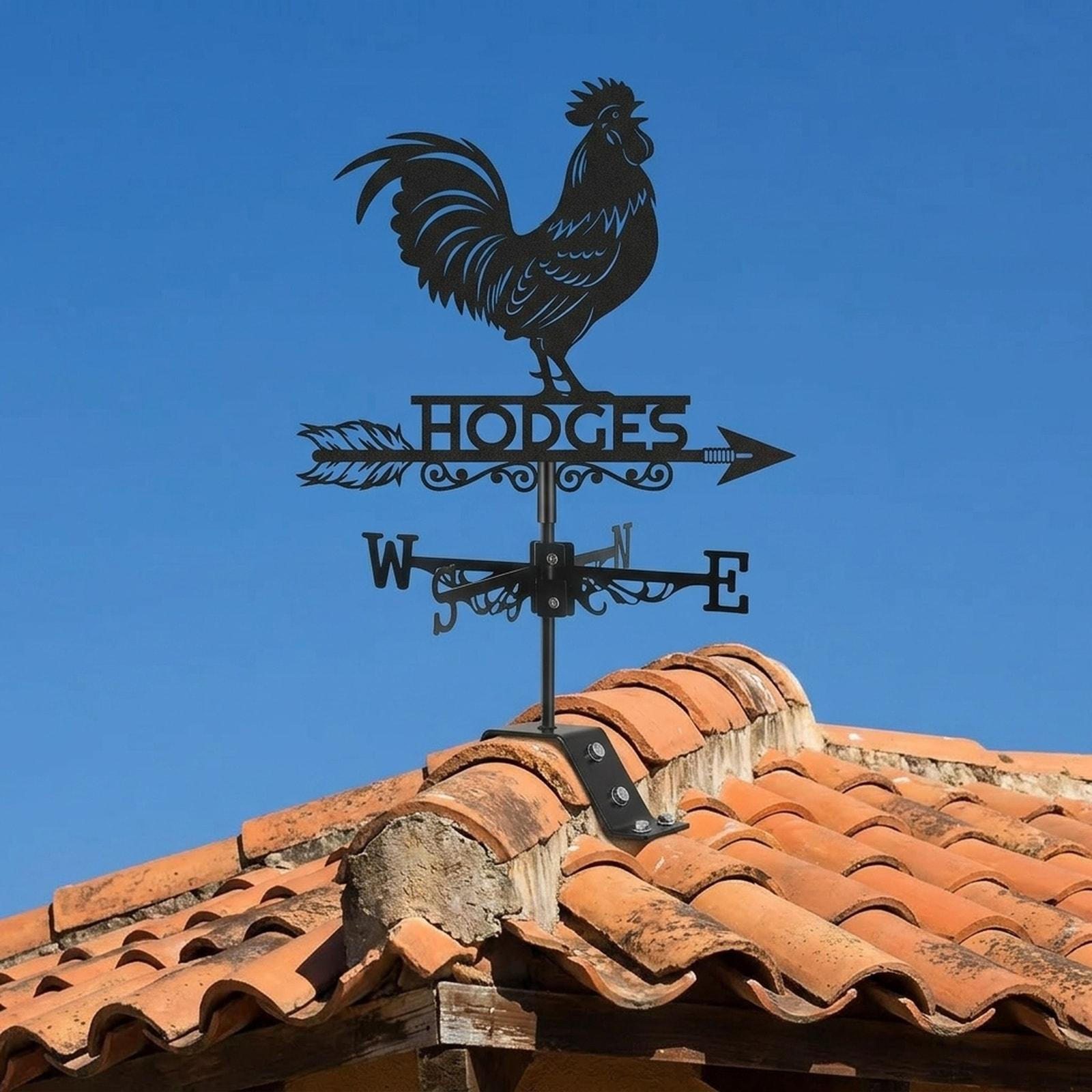

Vane Animal Weathercock Gift Weathervane Wind Direction Indicator for Outdoor Patio Rooster