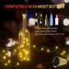 Solar Powered Wine Bottle Lights IP65Waterproof Cork Shape Fairy Lights Garland Christmas Light Copper Wire Home Room Decor Lamp