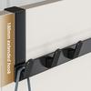 Aluminum Alloy Hanger Hooks 5/6 Hooks Behind Door Hook New Coat Hat Rack  Home Gadgets