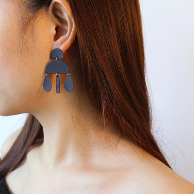 Accessories, Geometric Versatile Simple Street Shot Earrings, Metal Sequins New Water Drop Fringed Earrings