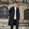 Double-sided Woolen Coat Men's Medium and Long Autumn and Winter High-end Non-cashmere Woolen Coat Trench Coat
