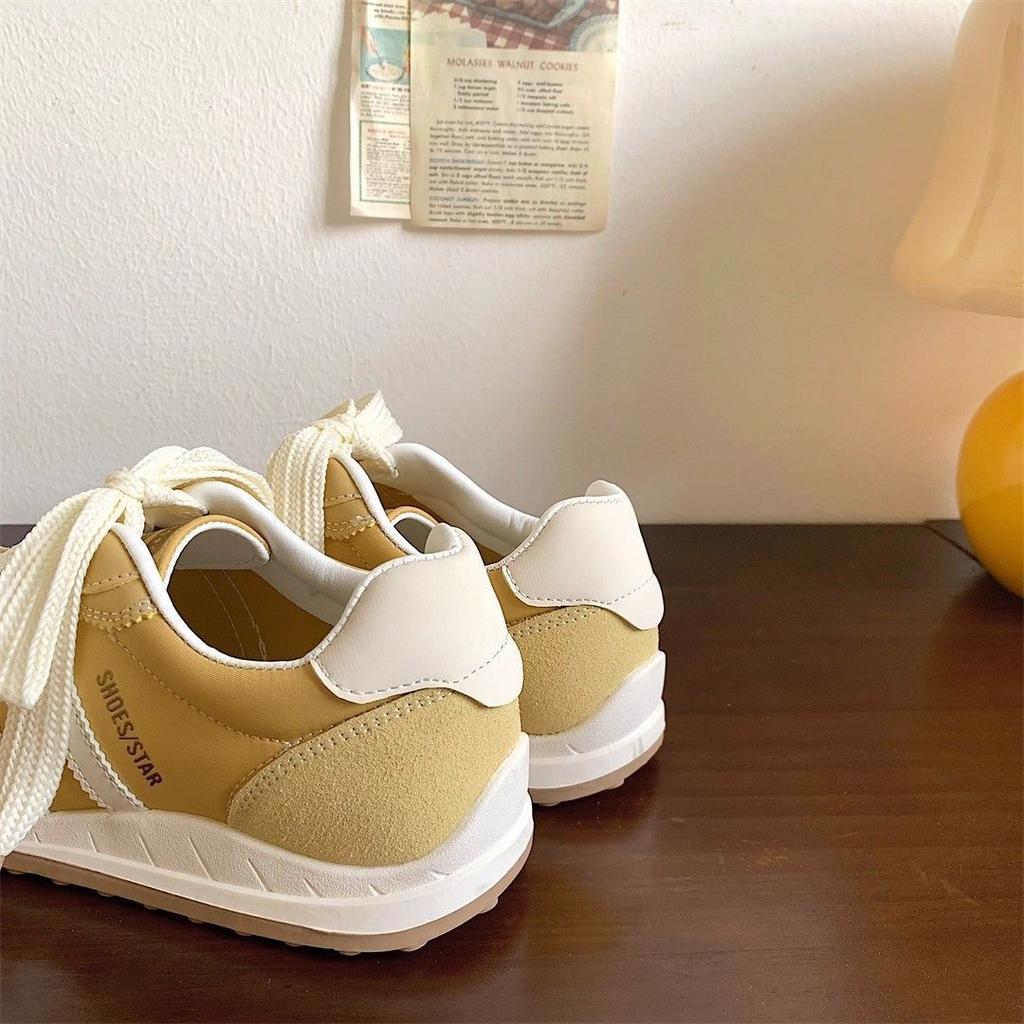 Korean version of high-value fashion versatile little white shoes 2025 summer new breathable casual moral training bread Forrest Gump board shoes
