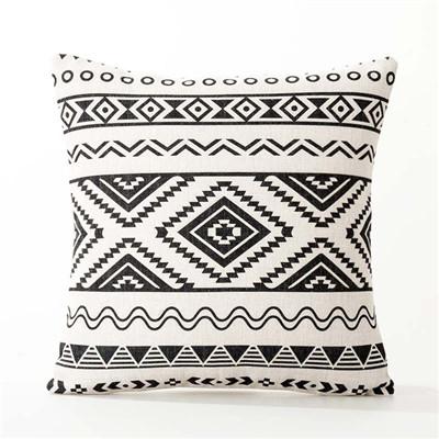 Nordic Black And White Sofa Cushions Cover Linen Bohemian Ethnic Throw Pillows Cover Grey Decoration Geometric Pillow Cover