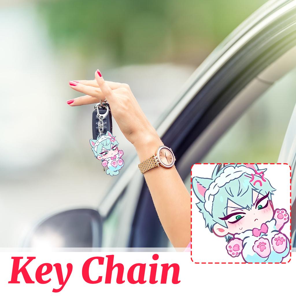 Anime Perifere Acryl Sleutelhanger Hanger, Schattige Student Anime Rugzak Hanger