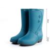 Rain Boots Women's Fashion Style Outer Wear Mid-tube Water Shoes Overshoes Water Boots Rubber Shoes Waterproof Non-slip Women's Adult Rain Boots