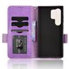 For Samsung Galaxy S24 Ultra Case Imprinted Triangle Leather Wallet Shockproof Cover with Stand