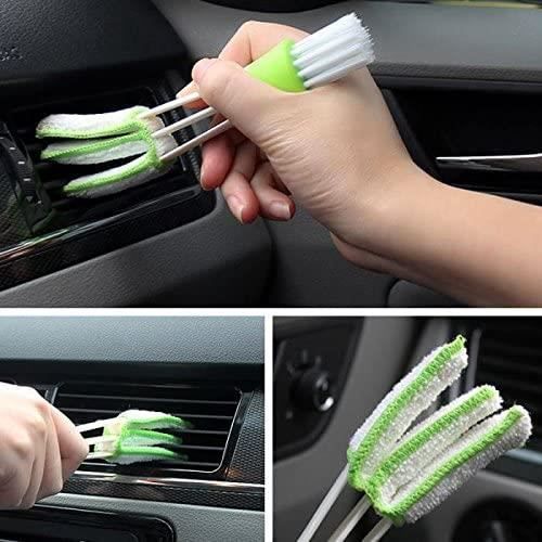 Double Cleaning Brush,Car Fan Window Brush,for Air Fan Air Conditioner,Dust Cleaner