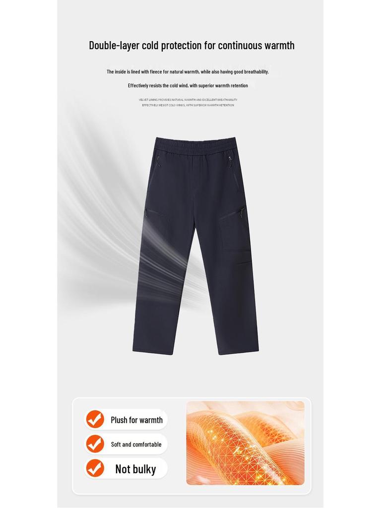 2025 Męskie Wiatroszczelne Spodnie Turystyczne Longjia - Odporne na Ścieranie, Codzienne, Proste
