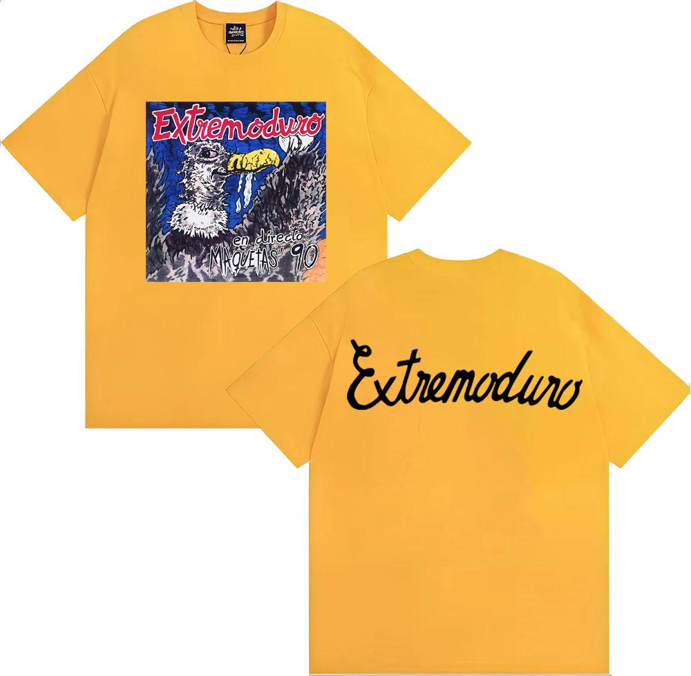 Rock Band Extremoduro En Directo Maquetas 90 Tshirts Unisex Women Fashion Hip Hop Street T Shirt Cotton Casual Oversized T Shirts