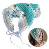 French Style Crochet Headscarf Hairband for Women Hair Bandannas Decorative Ethnic Headbands Bohemian Flower Hair Scarf