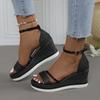 New Super High Heel Women Sandals Women's Versatile Platform Flatform Shoes with A Straight Strap Sandals High Heels 2025